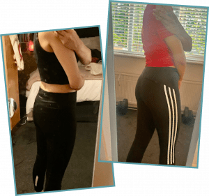 A client of P-Perre fitness, Nikki body trasnformation, gaining 5kg in weight and muscle.