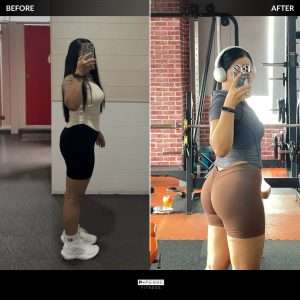 A client of P-Perre fitness coaching, Sue body trasnformation, losing over 10kg.