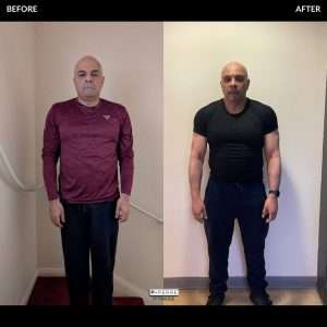 A client of P-Perre fitness coaching, Ebrahim body trasnformation, losing over 10kg.