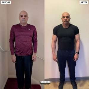 A client of P-Perre fitness coaching, Ebrahim body trasnformation, losing over 10kg.
