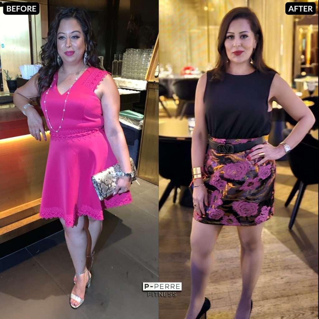 A client of P-Perre fitness coaching,body trasnformation, losing 5-15kg.