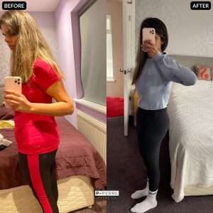 A client of P-Perre fitness coaching,body trasnformation, losing 5-15kg.