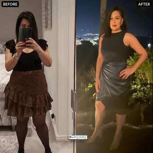 A client of P-Perre fitness coaching,body trasnformation, losing 5-15kg.