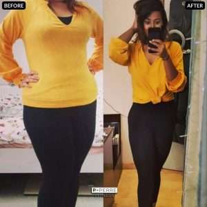 A client of P-Perre fitness coaching,body trasnformation, losing 5-15kg.