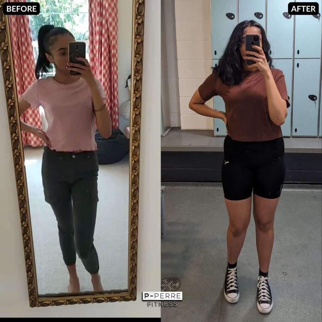 A client of P-Perre fitness coaching,body trasnformation, losing 5-15kg.